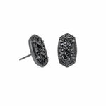 Ellie Earrings Black Drusy by Kendra Scott