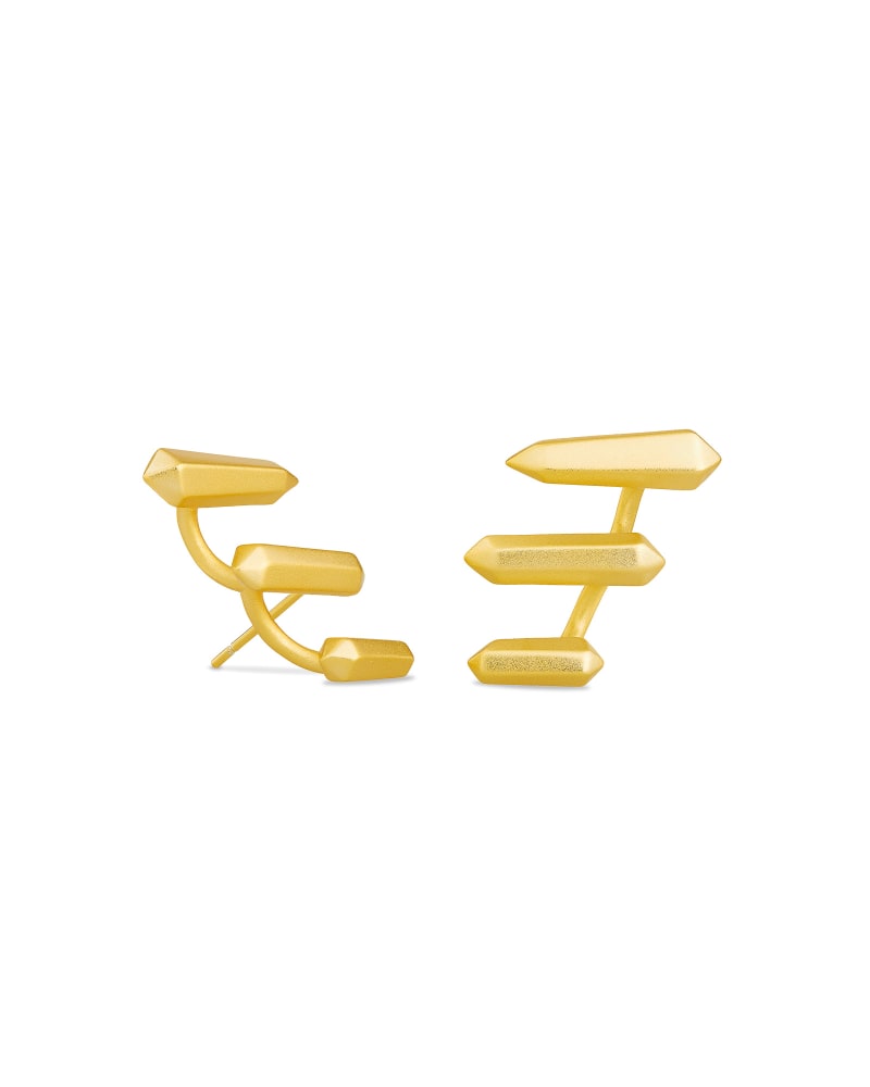 Billie Gold Plated Ear Climber by Kendra Scott