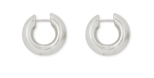 Mikki Silver Plated Huggie Earrings by Kendra Scott