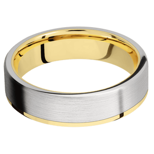 
            
                Load image into Gallery viewer, 14K Yellow Gold with Polish Finish and Cobalt Chrome Inlay
            
        