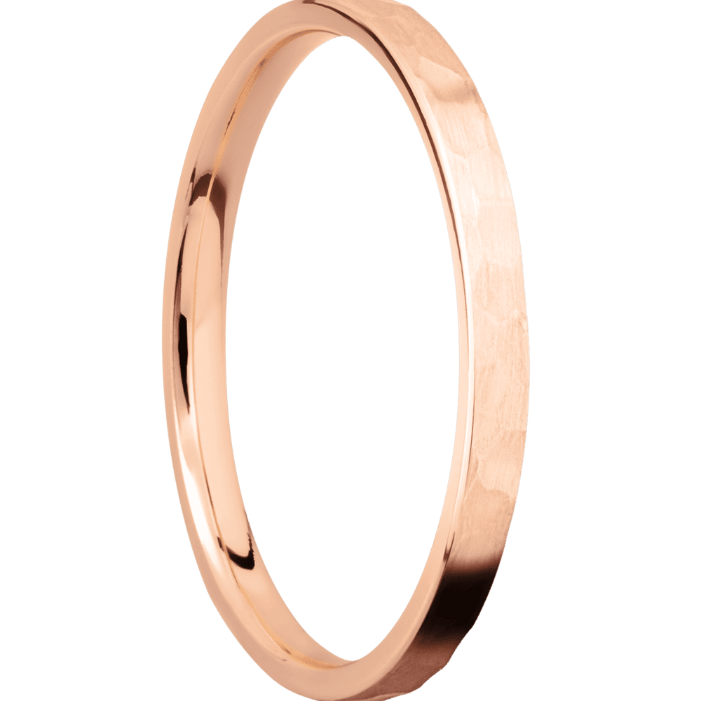
            
                Load image into Gallery viewer, 14K Rose Gold with Hammer Finish
            
        