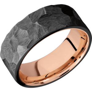 
            
                Load image into Gallery viewer, Zirconium with Rock Finish and 14K Rose Gold
            
        