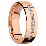 14K Rose Gold with Polish Finish