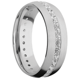 14K White Gold with Satin Finish